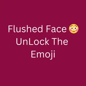 Flushed Face Emoji